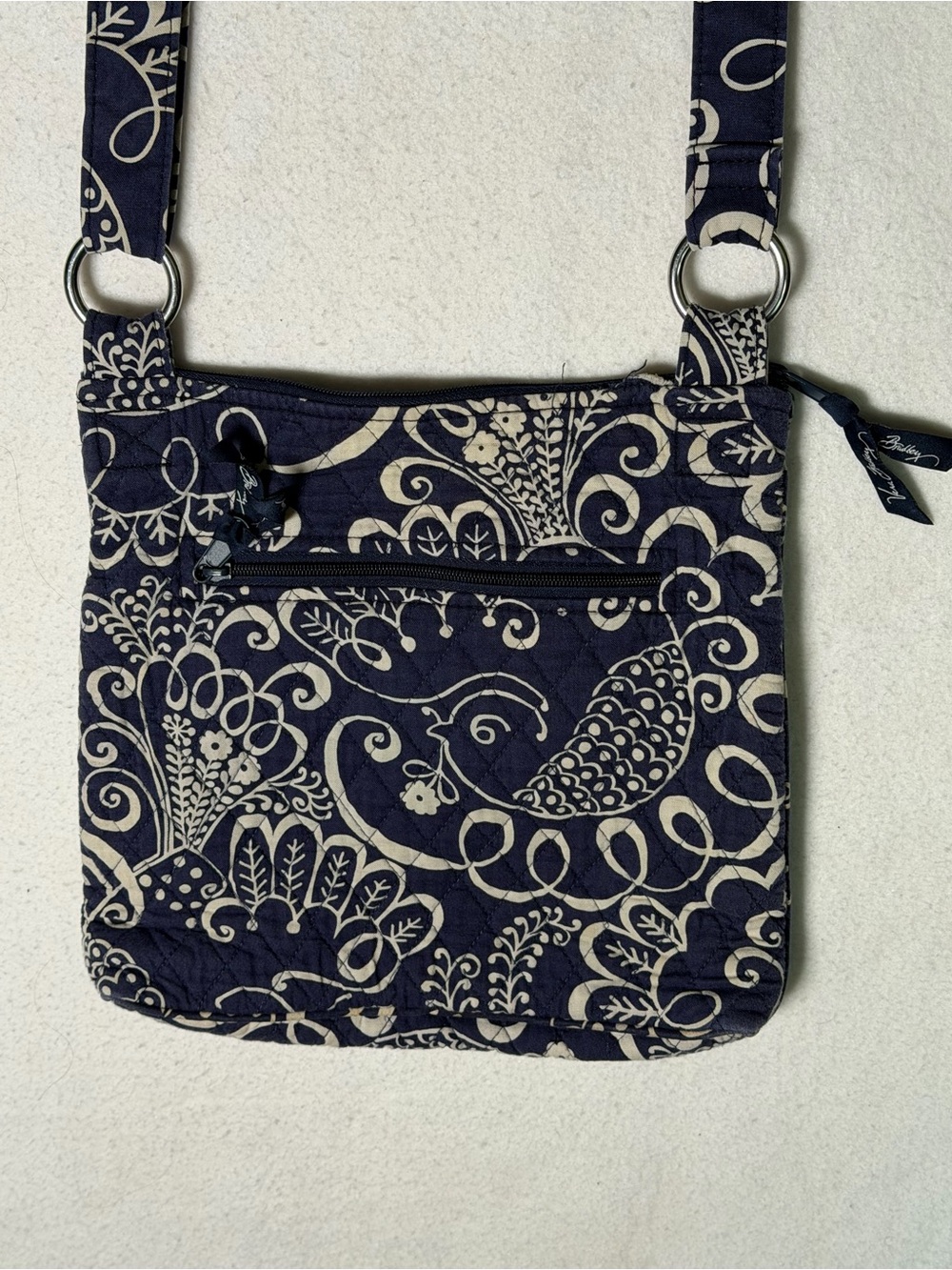 Vera Bradley Retired Twirly Bird Pattern Hipster Crossbody Bag - Picture 7 of 8
